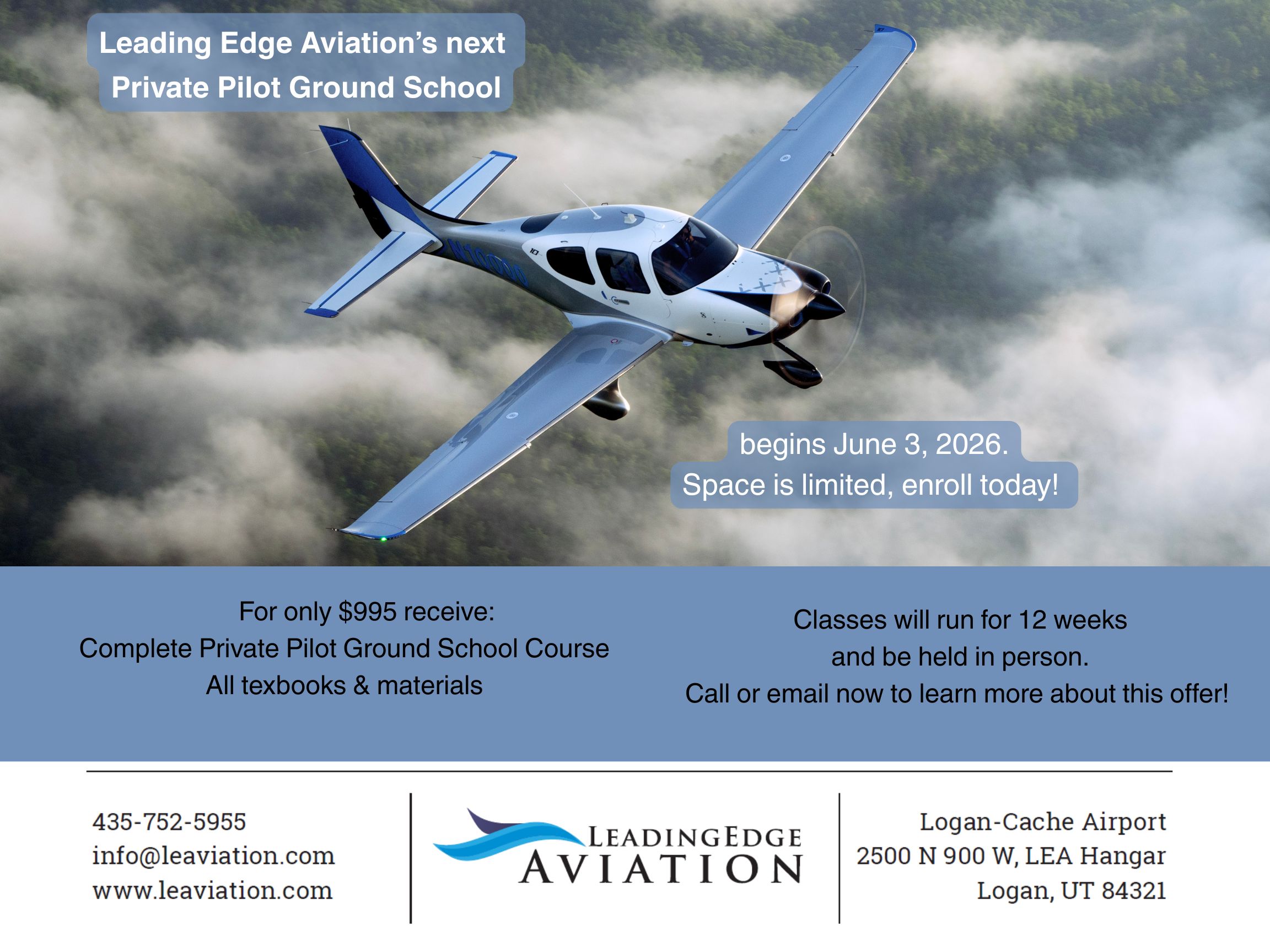 give the gift of flight this season! Discovery flight gift certificates. Call 1-877-FLY UTAH